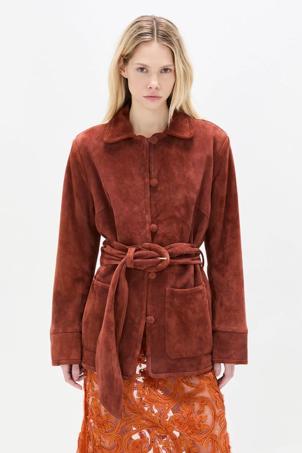 Madeline Leather Casaco