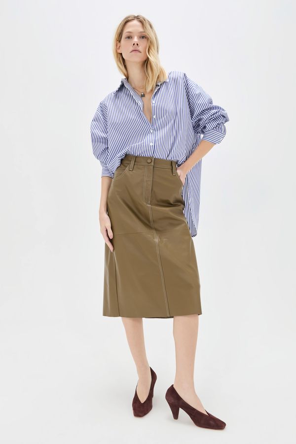 Madison Leather Skirt